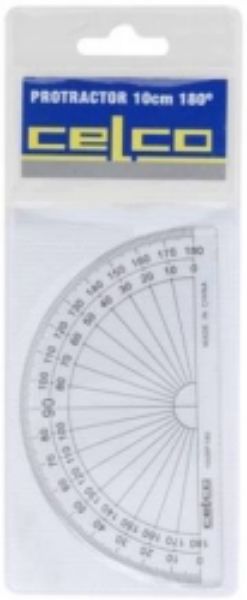 Picture of PROTRACTOR CELCO 15CM 180 DEG'S HALF CIR