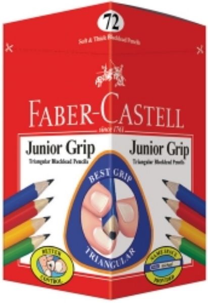 Picture of PENCILS JUNIOR TRIANGULAR 2B (BX72)