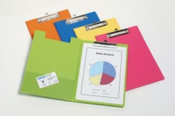 Picture of CLIPFOLDER B/TONE A4 PVC TROPICAL ASST P