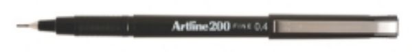Picture of MARKER ARTLINE 200 FINE BLACK 0.4MM