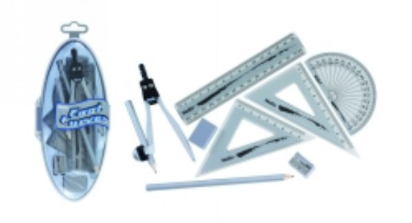 Picture of MATHS SET HELIX COOL CURVES 9PIECES