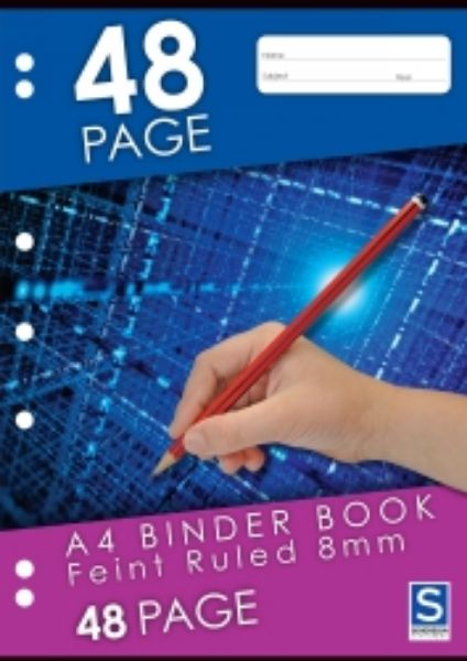Picture of BINDER BOOK SOVEREIGN A4 8MM RULED 48PG